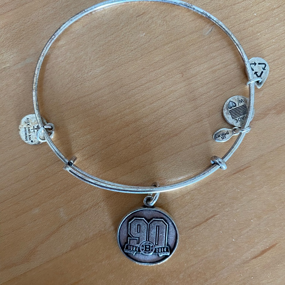 Alex and Ani Bruins Charm Bangle Bracelet